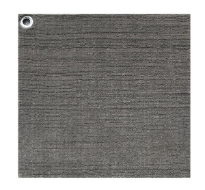Exotic Fiber Collection of 1'0" X 1'0" Gray,Gray