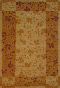 Utopia Collection of 4'0" X 6'0" Ivory,Gold