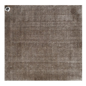 All Real Mulberry Silk of 1'0" X 1'0" Gray,Gray