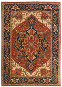 Heriz Collection Rust,Blue