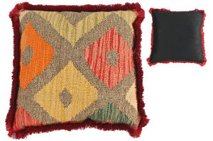 Pillow of 1'0" X 1'0" Rust,Multiple Colors