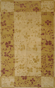 Utopia Collection of 5'0" X 8'0" Ivory,Gold