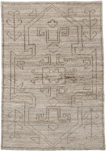 Hand knotted White,White