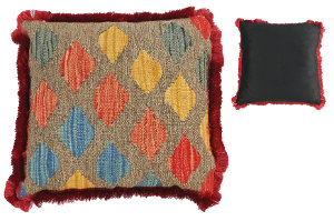 Pillow of 1'0" X 1'0" Rust,Multiple Colors