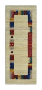 Lori Gabbeh of 2'6" X 15'0" Beige,Multiple Colors