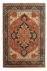 Heriz Collection Rust,Blue